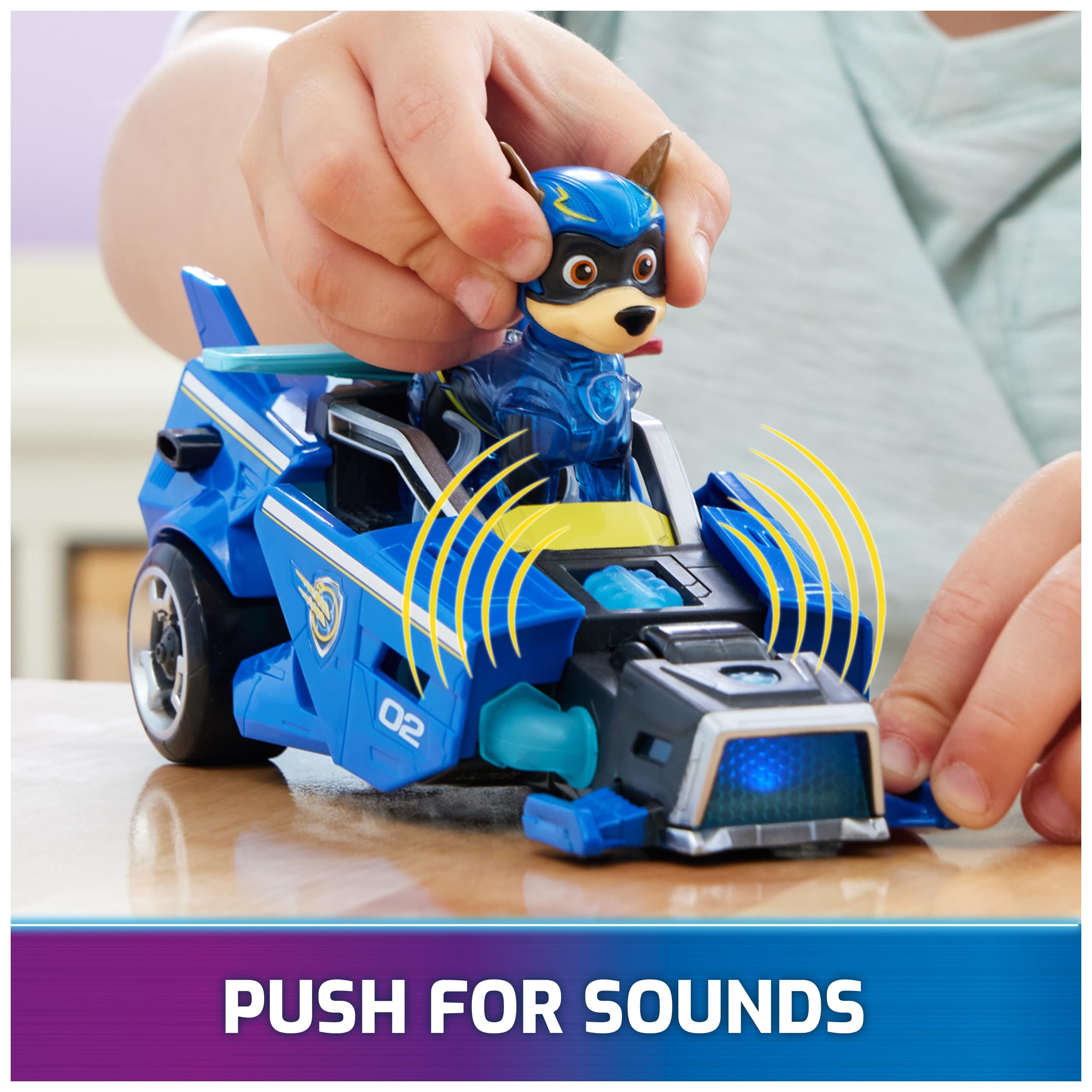 Foto 5 pulgar | Coche De Juguete Paw Patrol The Mighty Movie Con Chase Mighty Pups 3+ - Venta Internacional.