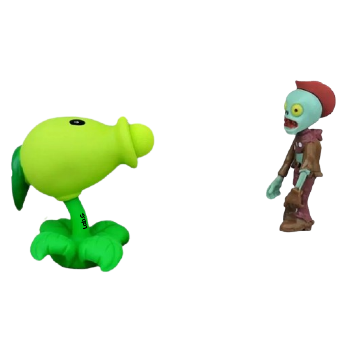 Foto 2 pulgar | Figuras Plantas Vs Zombies Lab.G 2 Piezas