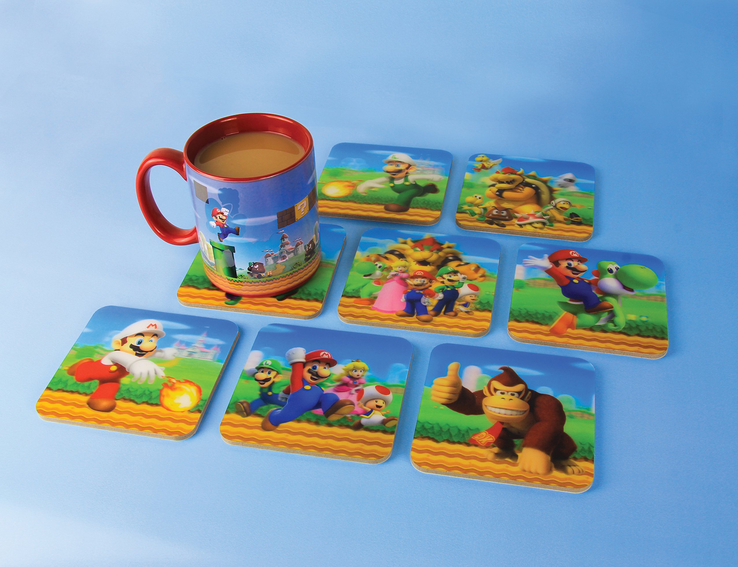 Foto 4 pulgar | Coasters Paladone 3d Super Mario  Juego De 8 Unidades  Multicolor - Venta Internacional.