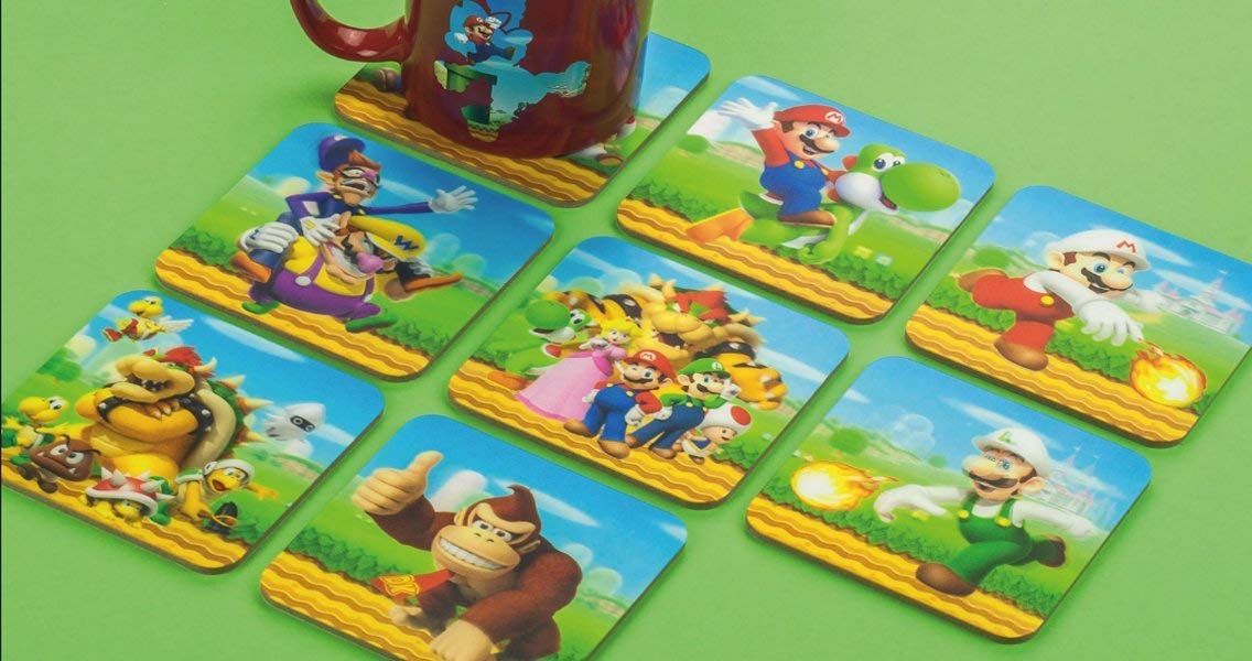 Foto 5 pulgar | Coasters Paladone 3d Super Mario  Juego De 8 Unidades  Multicolor - Venta Internacional.
