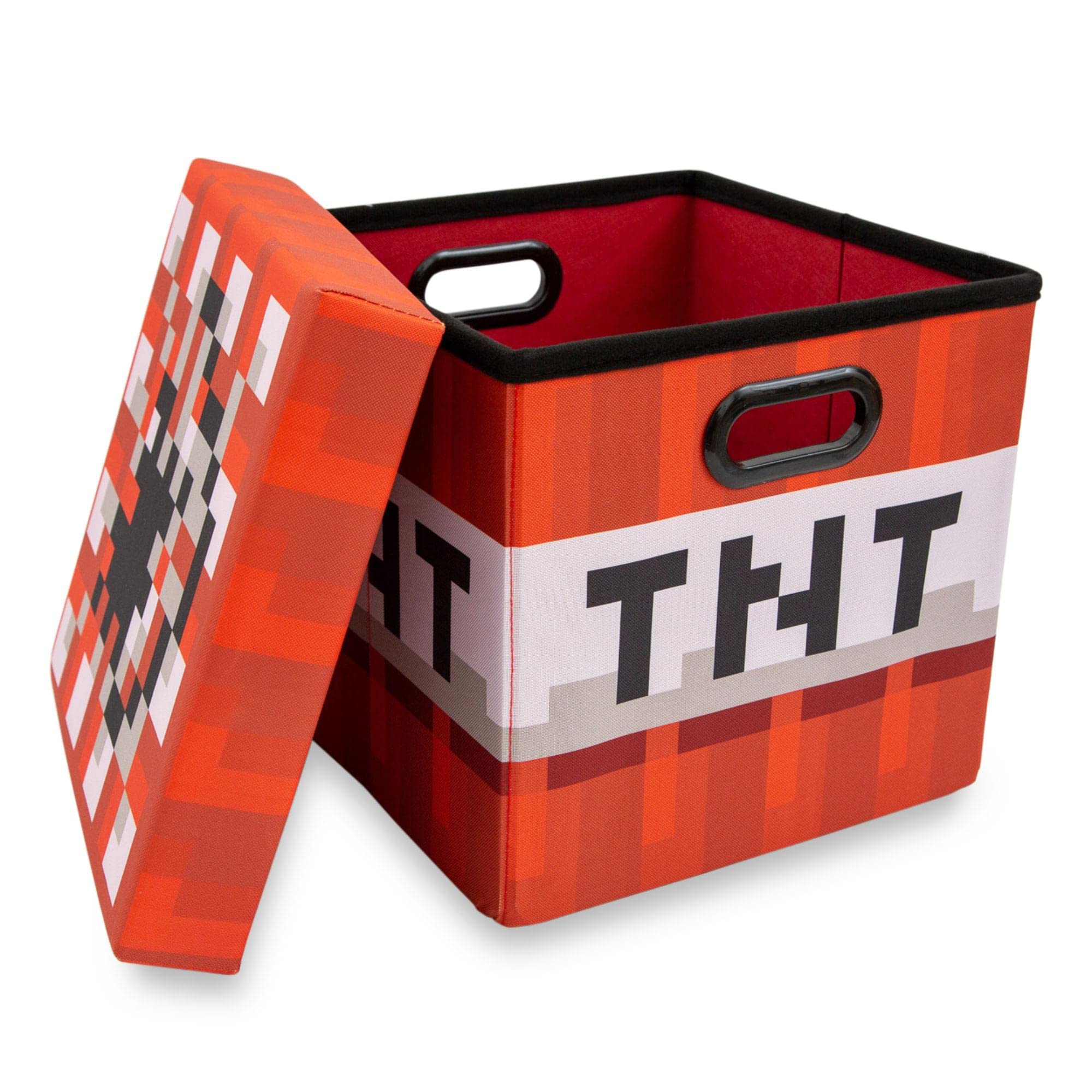 Foto 4 pulgar | Juego De Cubos De Almacenamiento Toynk De Tela Minecraft De 33 Cm Con Tapa  4 Unidades - Venta Internacional.