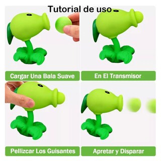 Foto 4 | Juguetes de Plantas Vs Zombies, Lab.g de color Verde y Azul