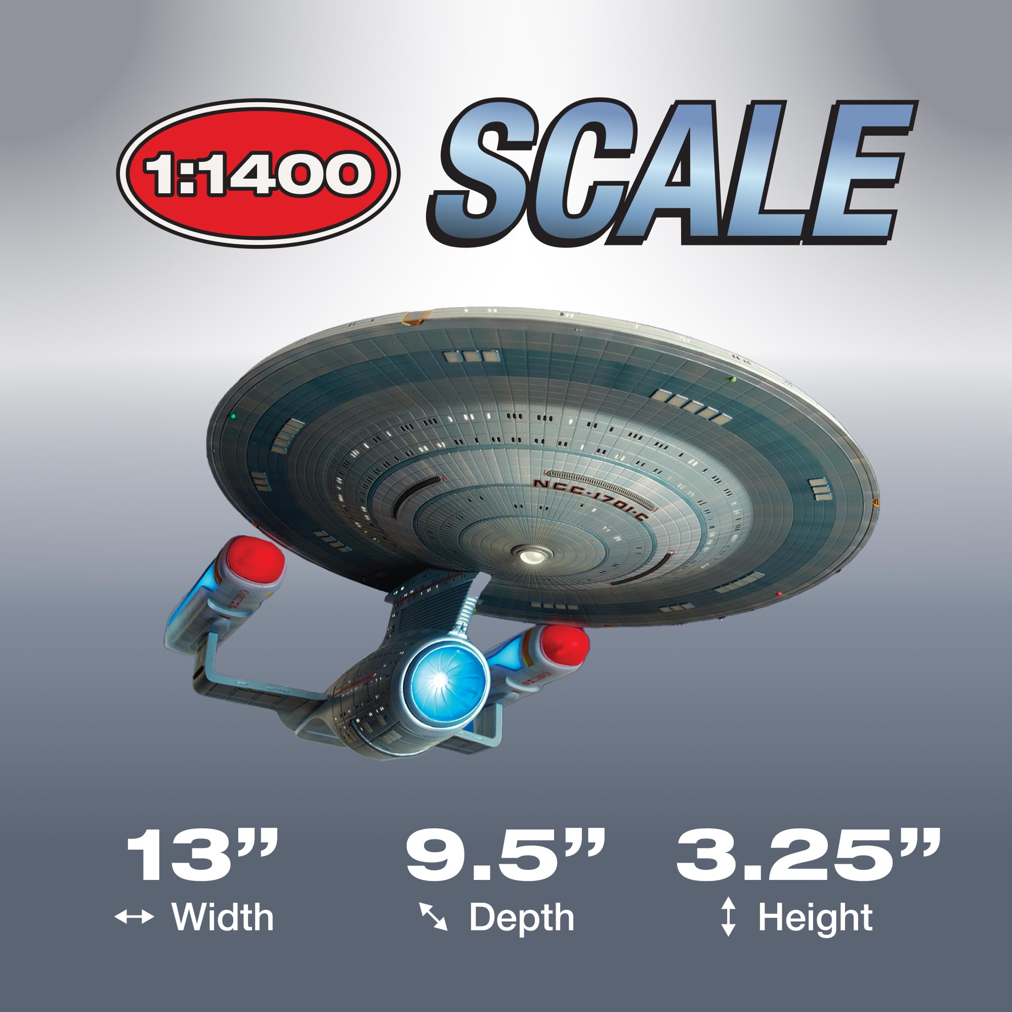 Foto 5 pulgar | Maqueta Amt Star Trek Uss Enterprise Ncc-1701-c 1:1400 - Venta Internacional.