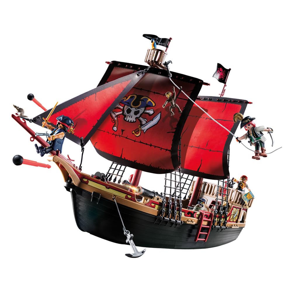 Foto 4 pulgar | Barco Pirata Playmobil 70411 Pirates Floating Con Cañón - Venta Internacional.