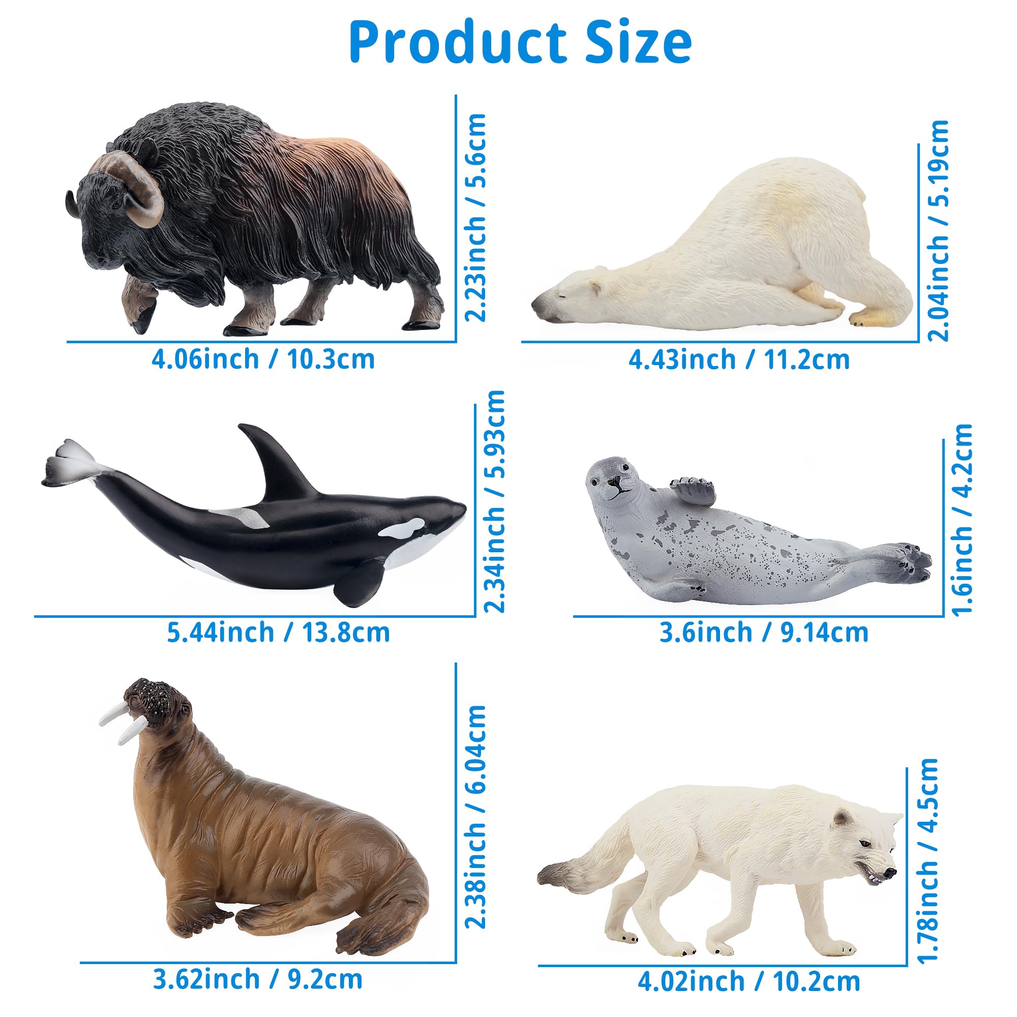Foto 4 pulgar | Figuras De Animales Toymany Polar Animals  12 Unidades  Para Niños Mayores De 3 Años - Venta Internacional.