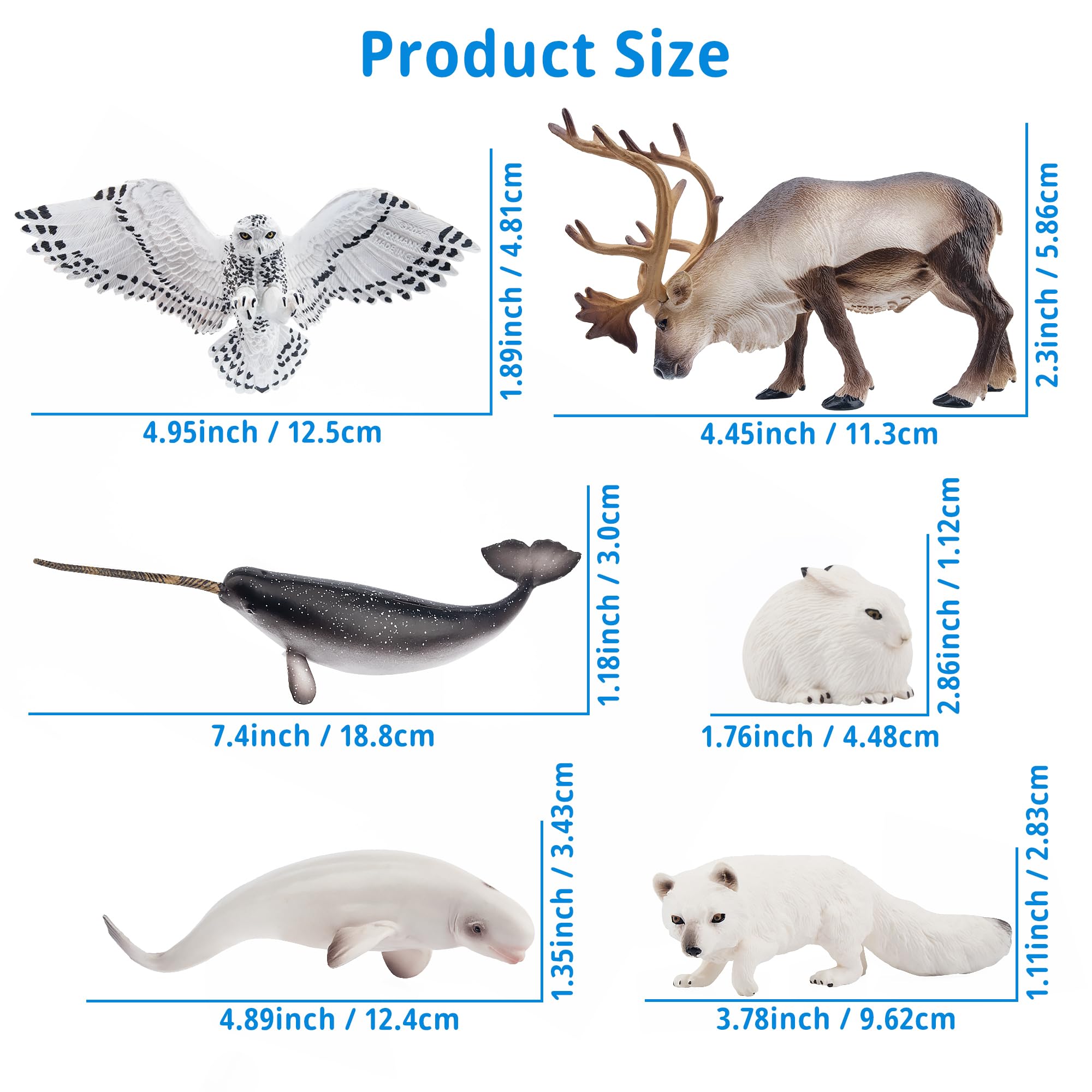 Foto 5 pulgar | Figuras De Animales Toymany Polar Animals  12 Unidades  Para Niños Mayores De 3 Años - Venta Internacional.