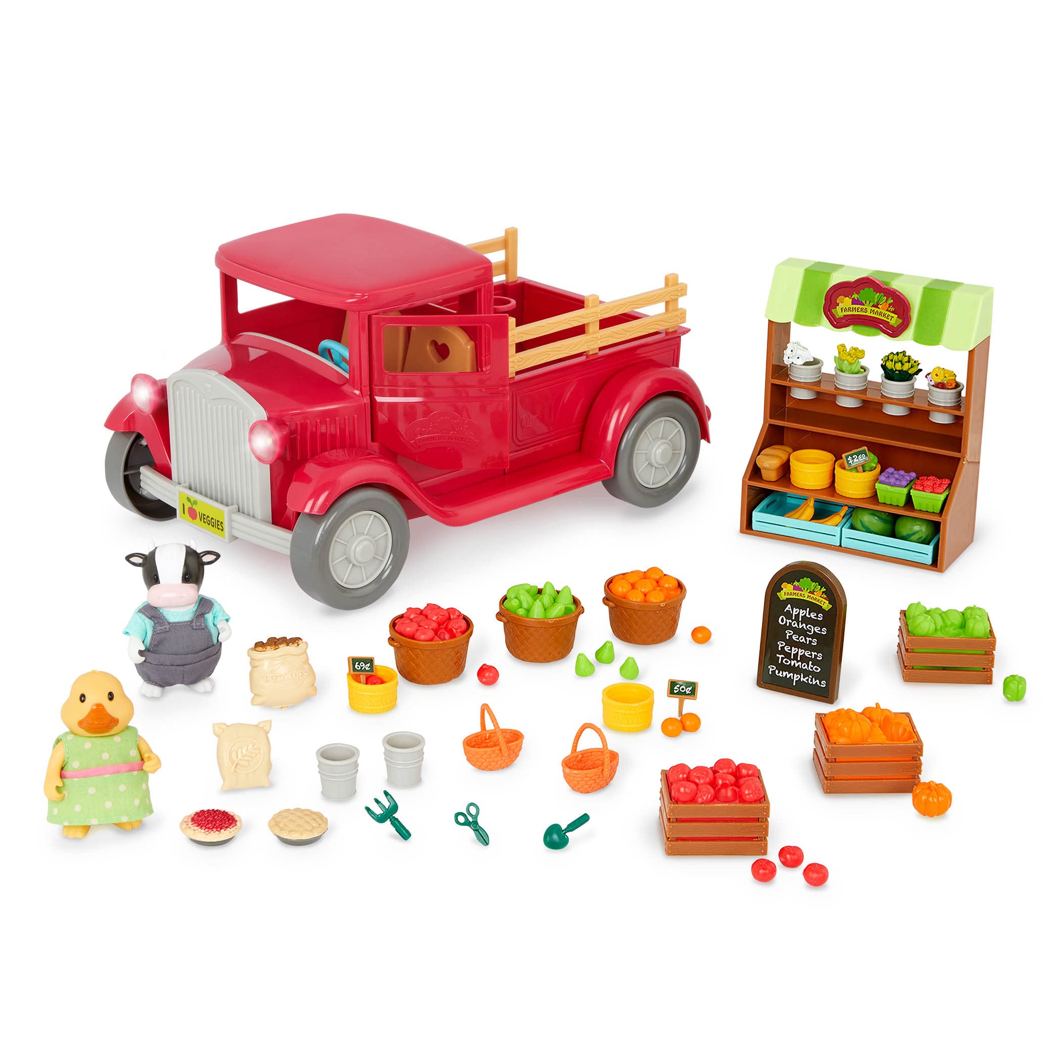 Foto 2 pulgar | Camión Playset Li'l Woodzeez Market Con 2 Figuras De Muñecas De Más De 3 Años - Venta Internacional.