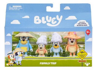 Foto 1 | Bluey Family Trip Viaje Familiar Set 4 Figuras Moose