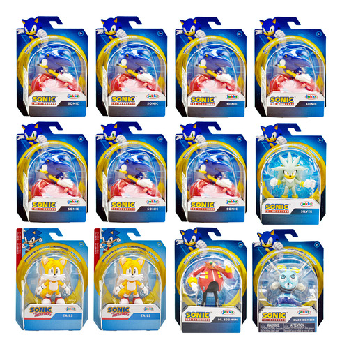 Foto 2 pulgar | Sonic The Hedgehog Pack 12 Pzas 7 Cm Jakks Pacific