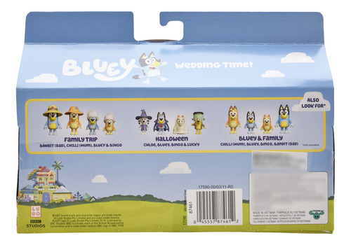 Foto 4 pulgar | Bluey Wedding Time Tiempo De Boda Set 4 Figuras Moose