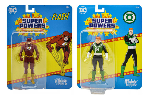 Foto 2 pulgar | Dc Super Powers Pack Flash Y Green Lantern 12 Cm Mcfarlane