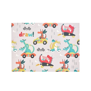 Foto 3 | Bloc de Bocetos Ooly Multicolor Dragon Race Tracks Doodle Pad Sketchbook 2 Piezas