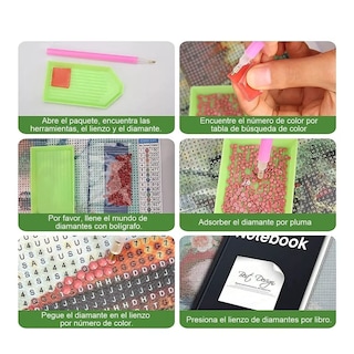 Foto 3 | 4 Set Diy Pinturas De Diamantes 5d Para Arte Decoracion Animal