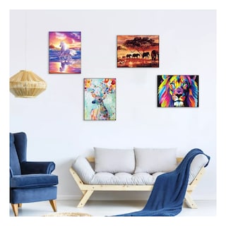 Foto 4 | 4 Set Diy Pinturas De Diamantes 5d Para Arte Decoracion Animal