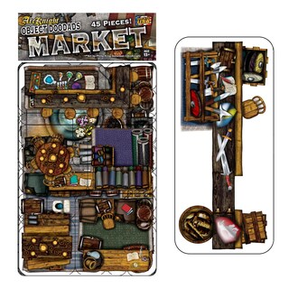 Foto 1 | Calcomanías de Rol Arcknight Market Stall para DnD 5E 40 Piezas - Venta Internacional
