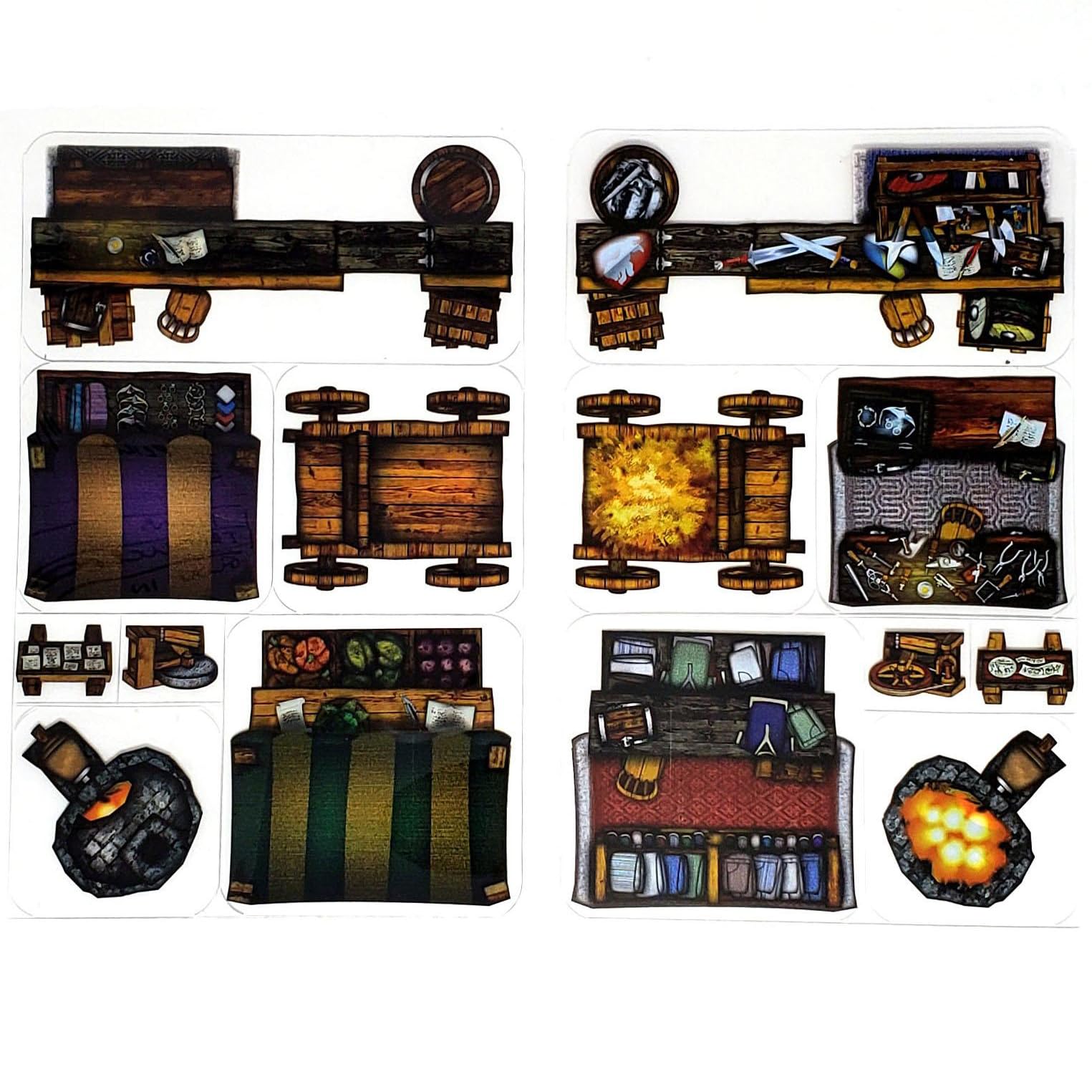 Foto 4 pulgar | Calcomanías de Rol Arcknight Market Stall para DnD 5E 40 Piezas - Venta Internacional