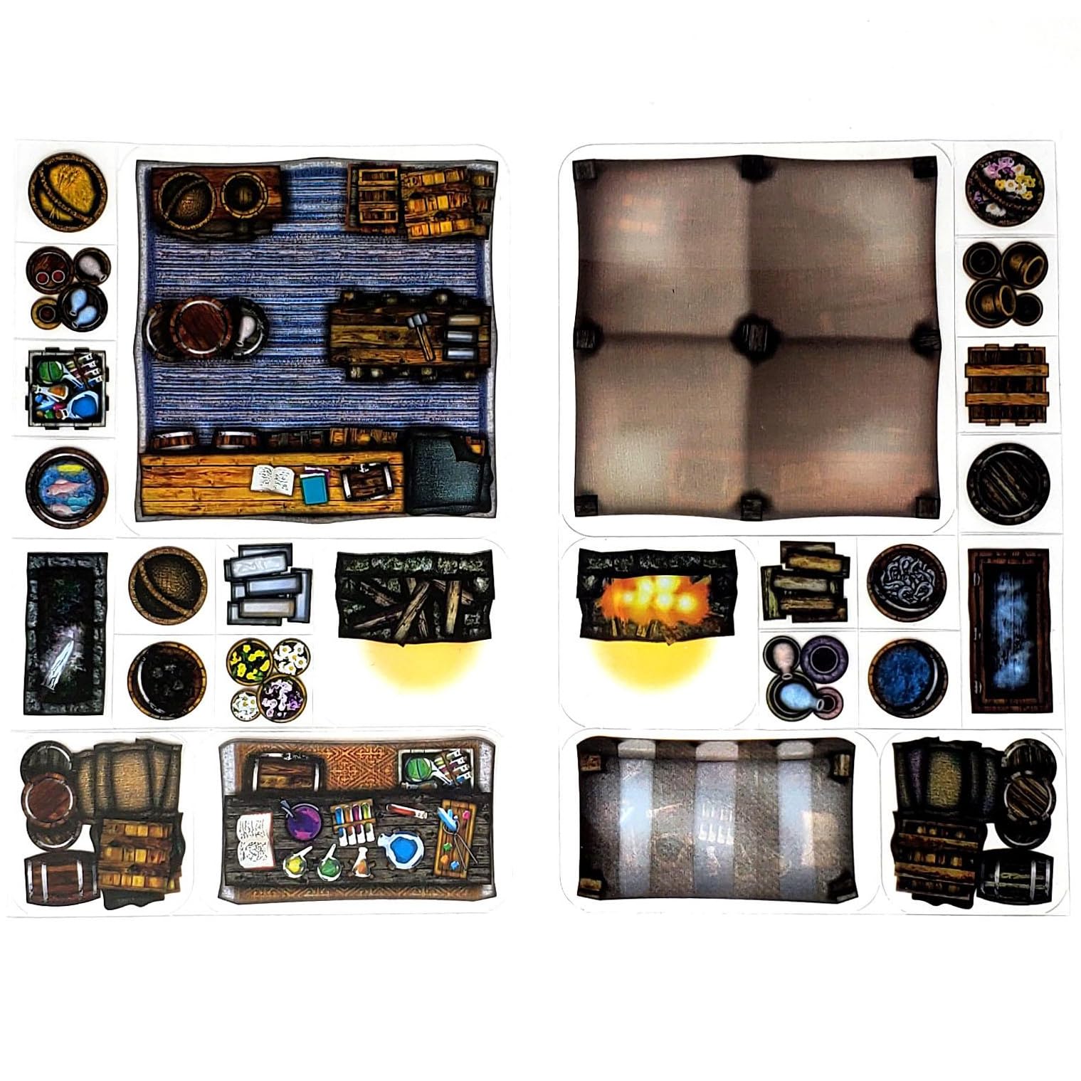 Foto 4 | Calcomanías de Rol Arcknight Market Stall para DnD 5E 40 Piezas - Venta Internacional