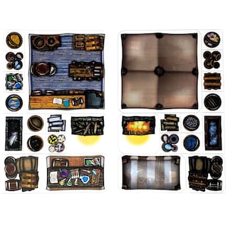 Foto 4 | Calcomanías de Rol Arcknight Market Stall para DnD 5E 40 Piezas - Venta Internacional