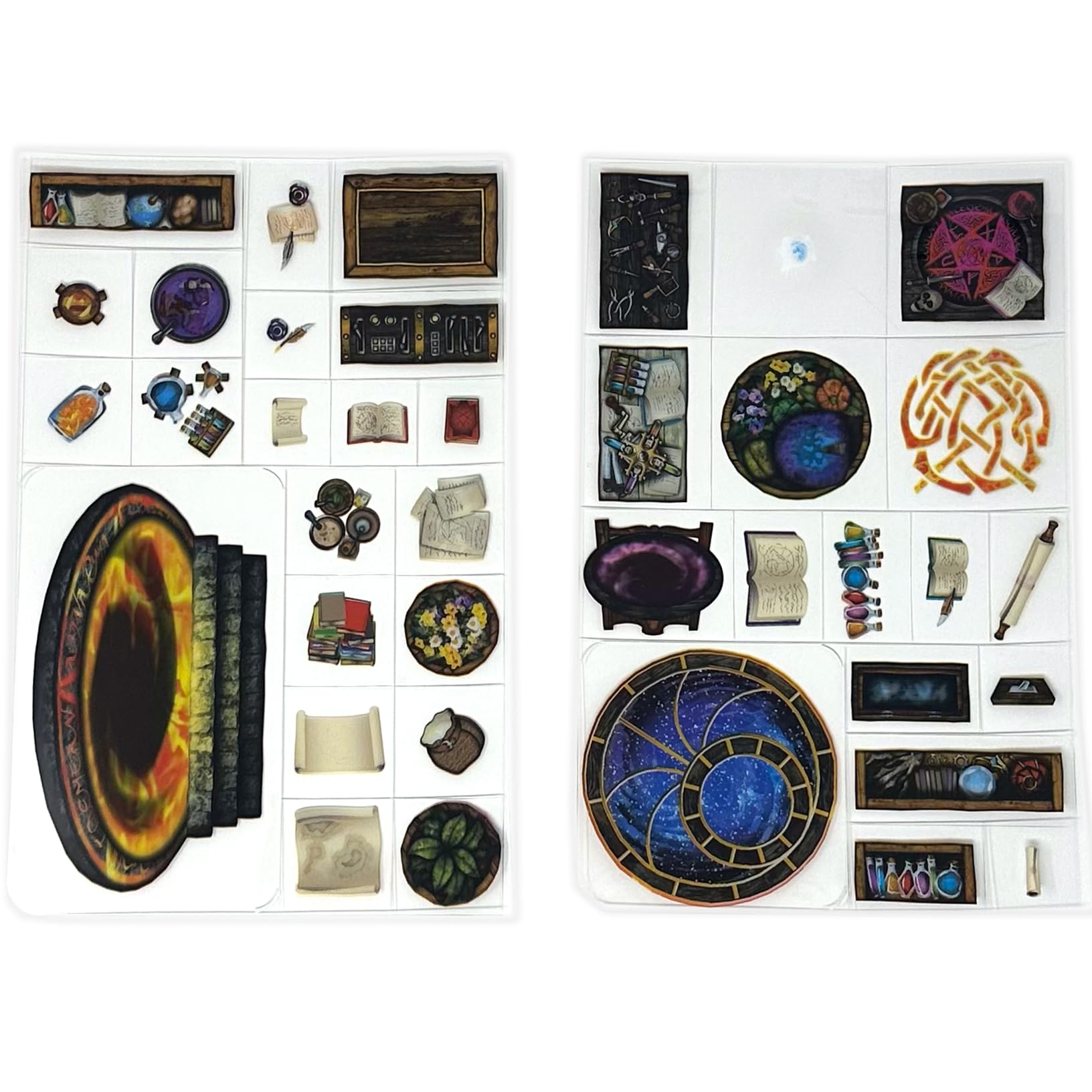 Foto 4 pulgar | Calcomanías Wizards Library 68 Piezas para DnD 5E Pathfinder y Warhammer RPG - Venta Internacional