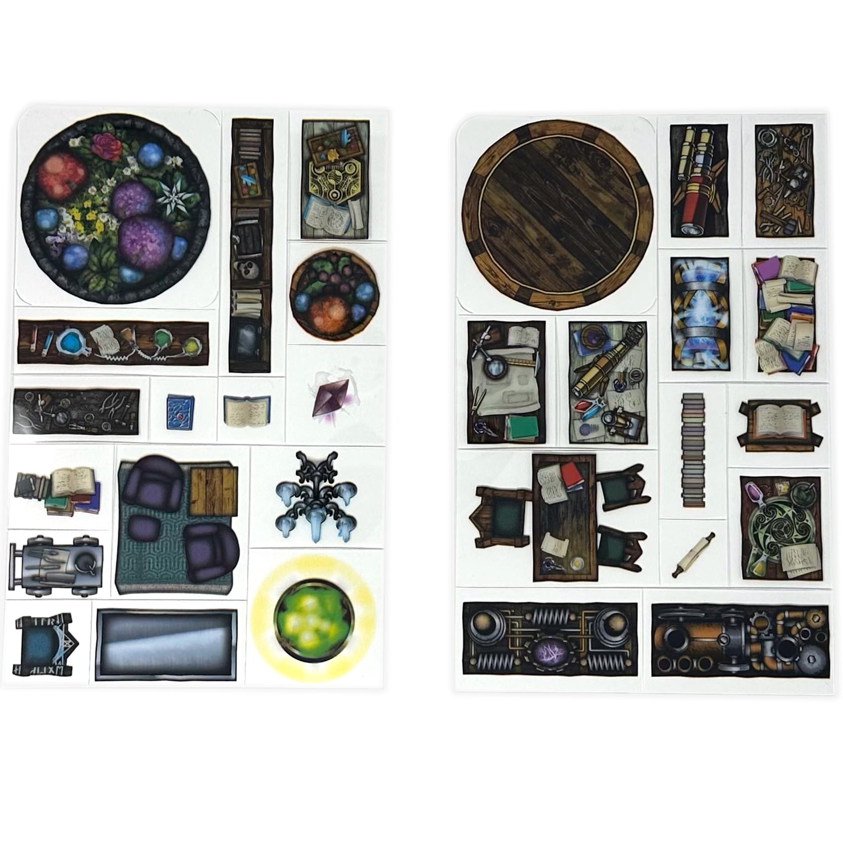 Foto 7 pulgar | Calcomanías Wizards Library 68 Piezas para DnD 5E Pathfinder y Warhammer RPG - Venta Internacional