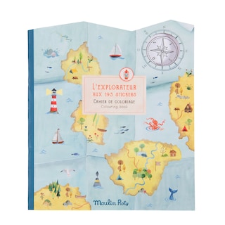 Foto 1 | Cuaderno para Colorear con 95 Stickers El Explorador Moulin Roty