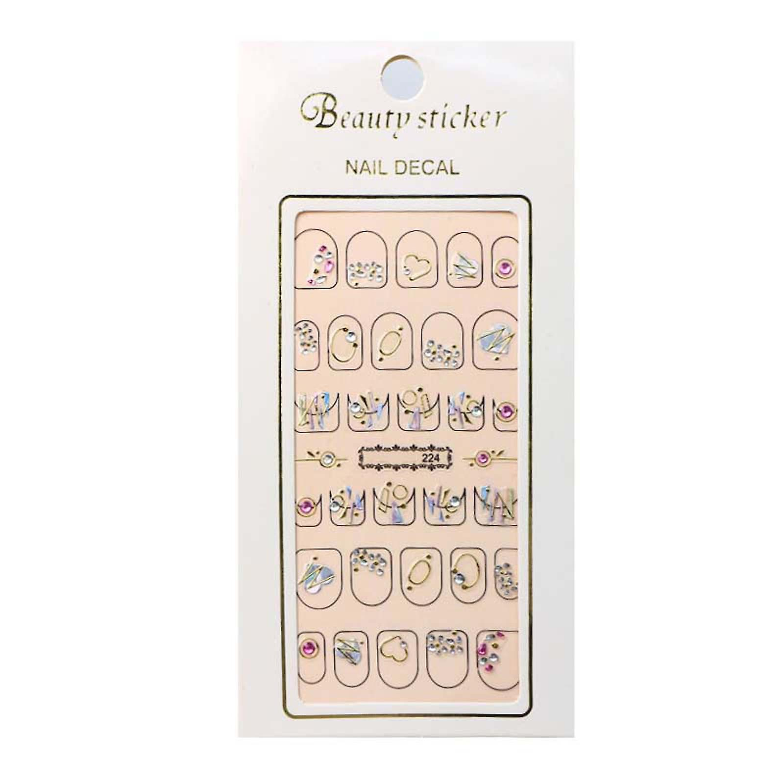 Foto 2 pulgar | Adhesivo Para Uñas Huoguo 3d Bronceado Con Imitación De Diamante - Venta Internacional.