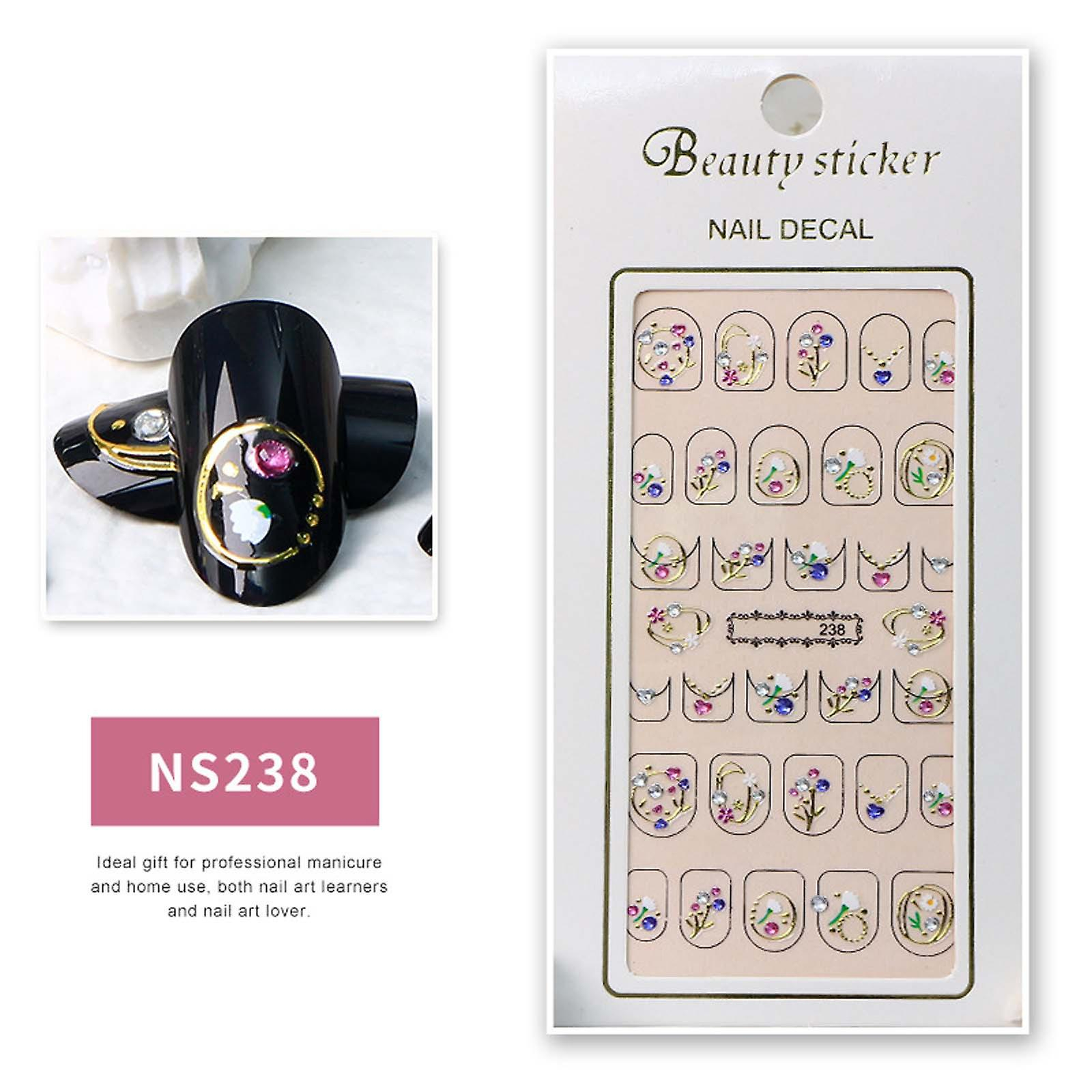 Foto 2 | Adhesivo Para Uñas Huoguo 3d Bronceado Con Imitación De Diamante - Venta Internacional.