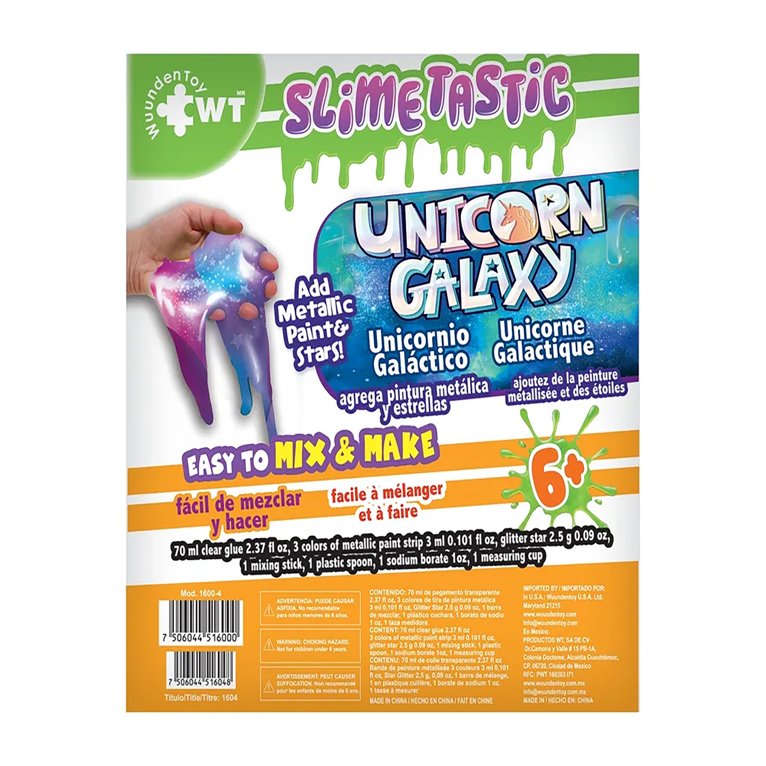Foto 3 pulgar | Slime Wuundentoy de Unicornio Multicolor