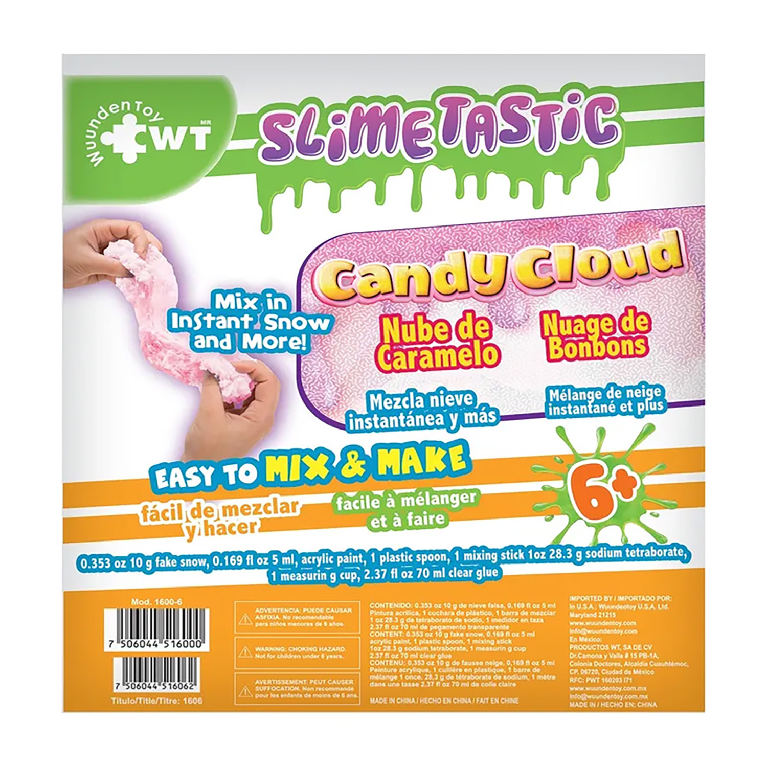 Foto 3 pulgar | Slime Wuundentoy Nube de Caramelo Multicolor