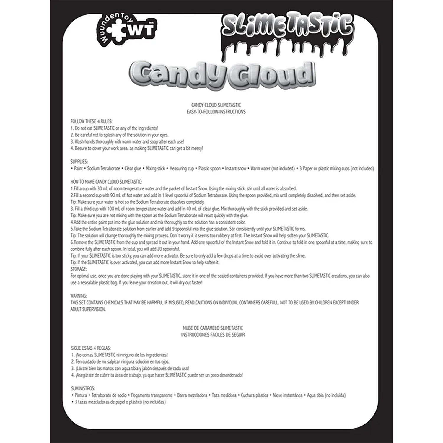 Foto 4 pulgar | Slime Wuundentoy Nube de Caramelo Multicolor