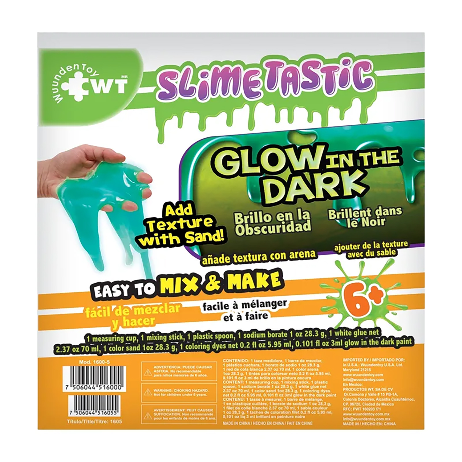 Foto 3 pulgar | Slime Fluorecente Wuundentoy Multicolor