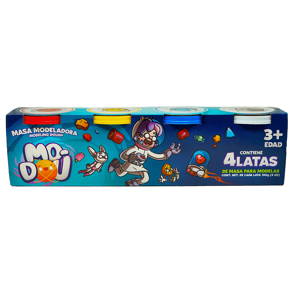 Foto 4 pulgar | Plastilina Mo-dou 4 Pack Colores Primarios