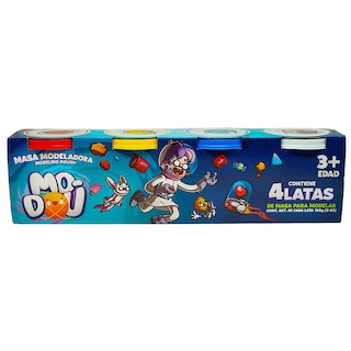 Foto 3 | Plastilina Mo-dou 4 Pack Colores Primarios