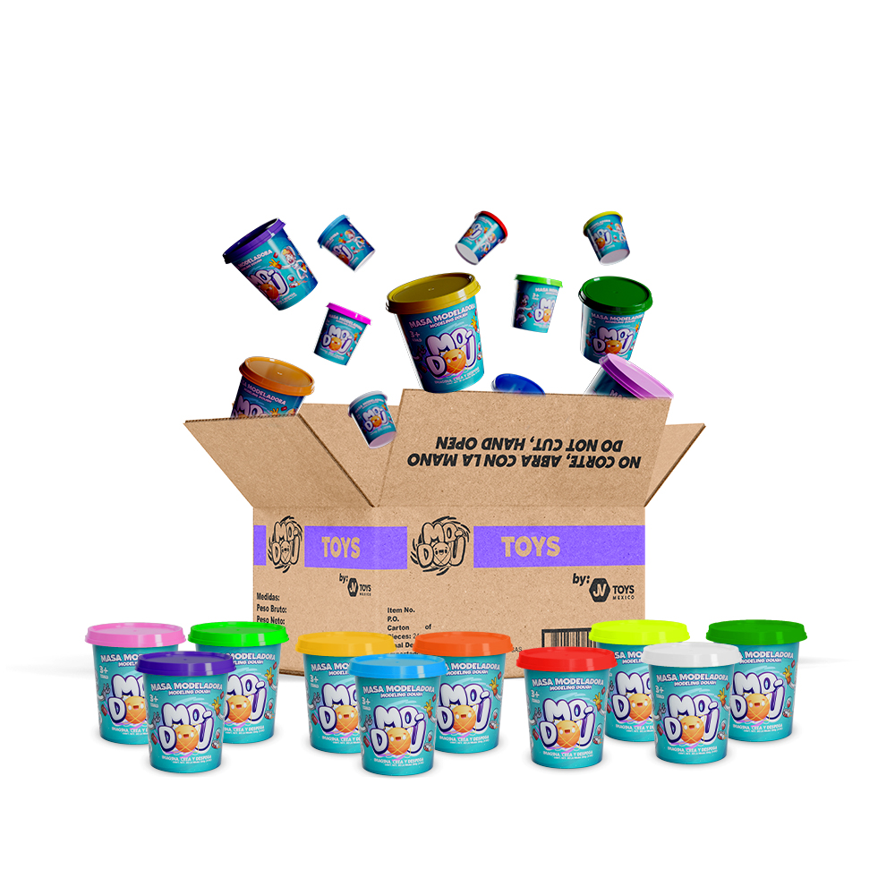 Plastilina Mo-dou Surtido Multicolor con 24 Latas