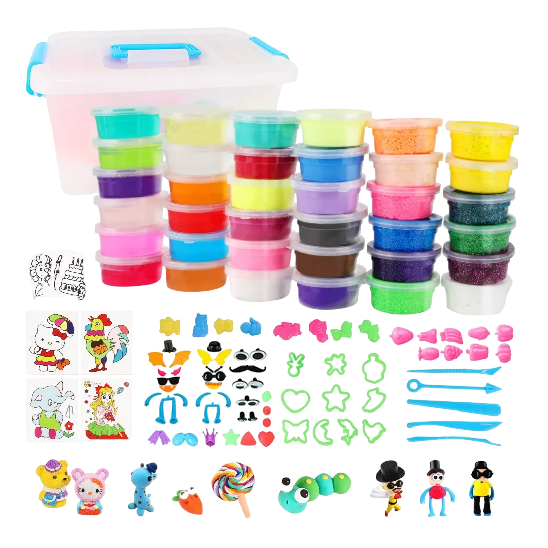 Kit De Arcilla Plastilina 36 Colores Modelado Belug No Tóxico Multicolor