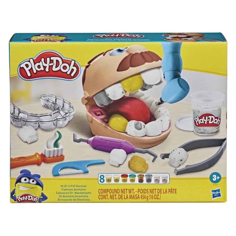Plastilina Play-Doh Dentista Bromista 10 Herramientas Multicolor