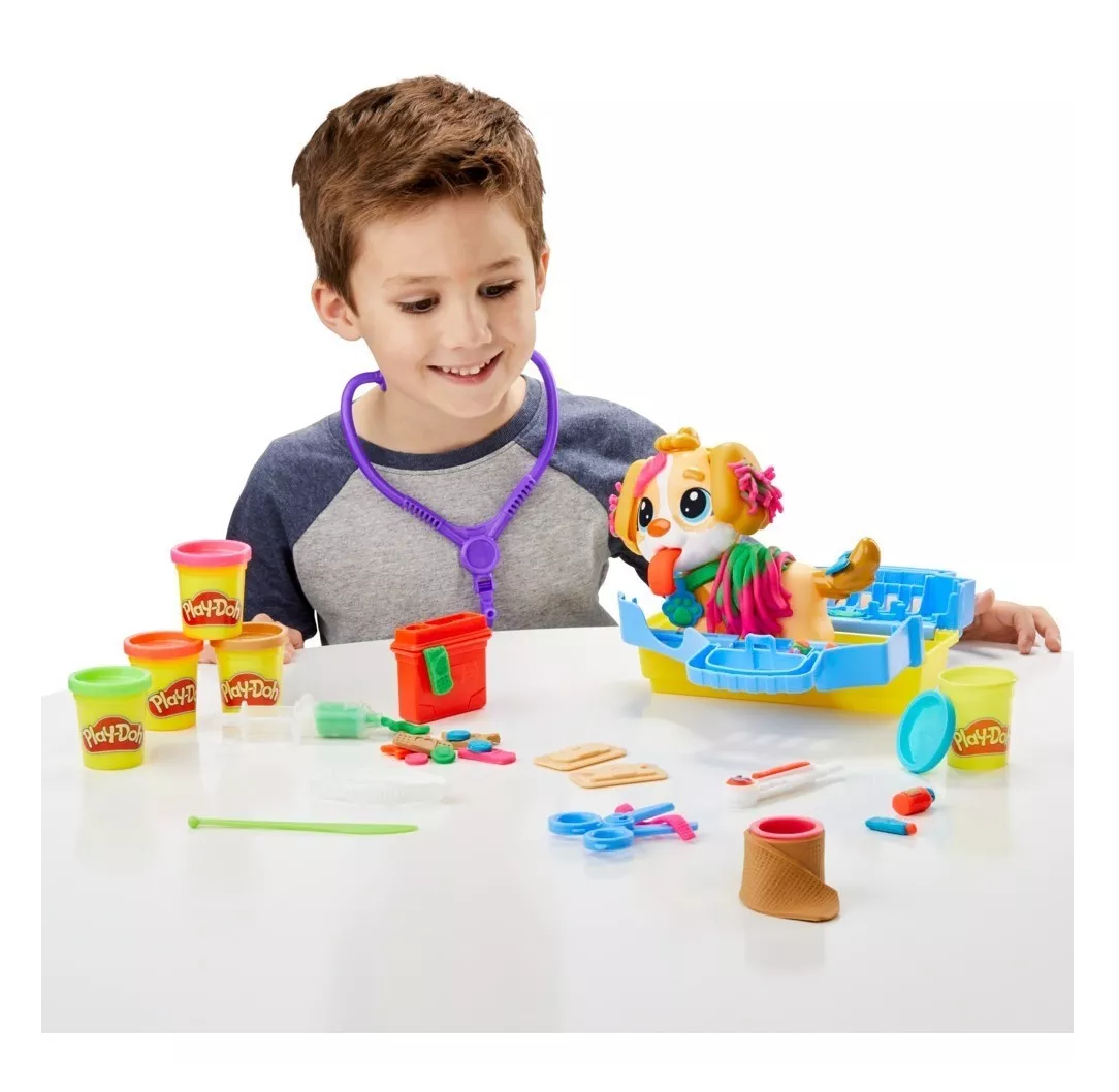 Foto 3 pulgar | Set De Masas Hasbro Play-doh Veterinario Con Accesorios