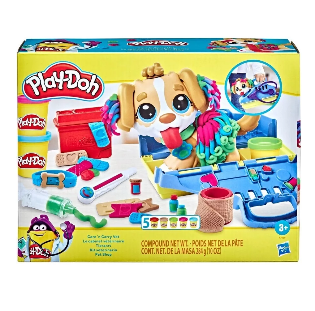 Foto 6 pulgar | Set De Masas Hasbro Play-doh Veterinario Con Accesorios