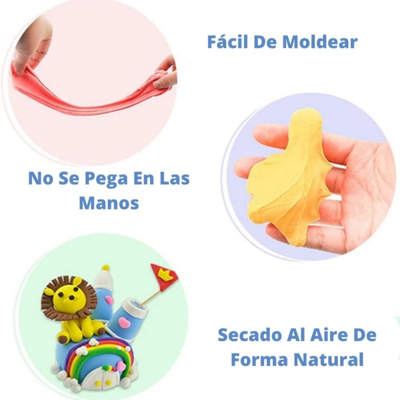Foto 4 pulgar | Paquete de 36 Masas de Arcilla Limosa Moldeables Varios Colores - Venta Internacional