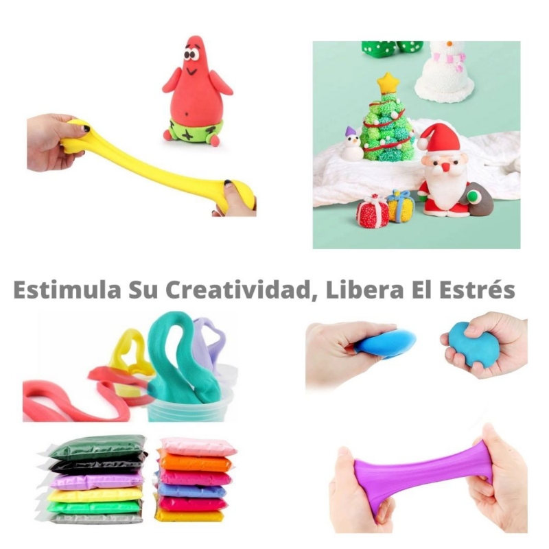 Foto 6 pulgar | Paquete de 36 Masas de Arcilla Limosa Moldeables Varios Colores - Venta Internacional