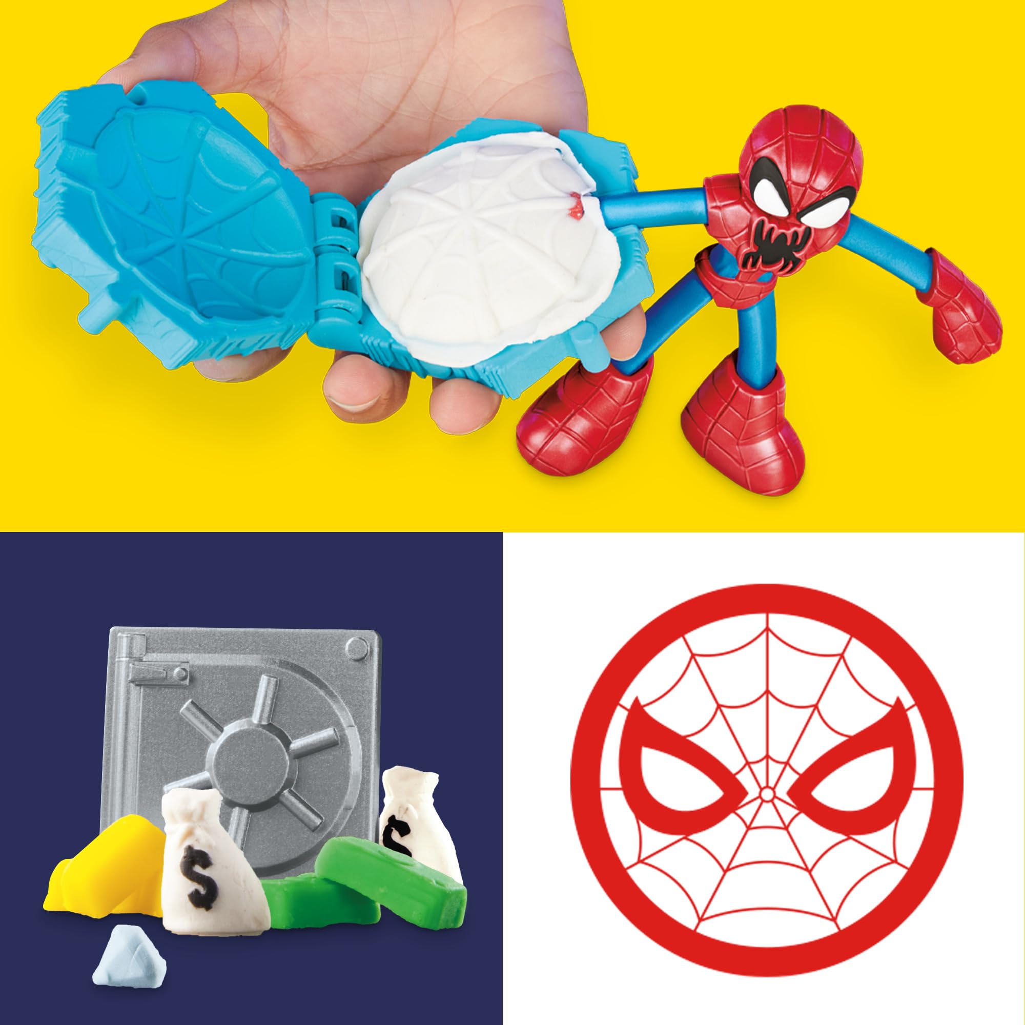 Foto 5 pulgar | Playset Play-doh Marvel Spider-man Launch & Slice Battle - Venta Internacional.