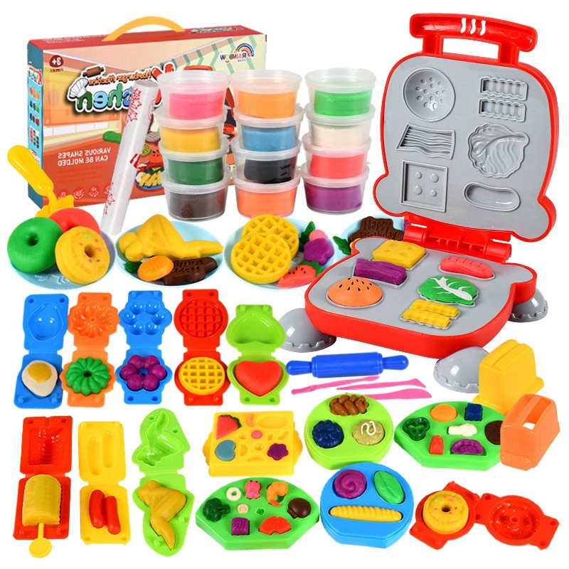 Foto 2 pulgar | Juguete de Cocina con Forma de Hamburguesa con Arcilla 40 Piezas para niños - Venta Internacional