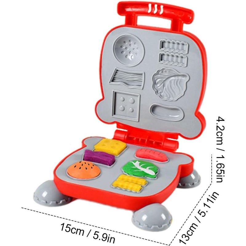 Foto 3 pulgar | Juguete de Cocina con Forma de Hamburguesa con Arcilla 40 Piezas para niños - Venta Internacional