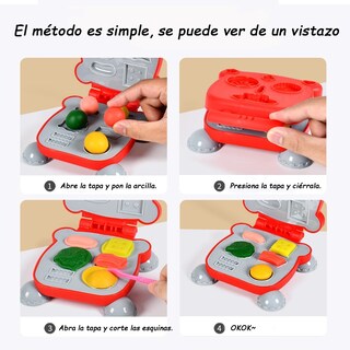 Foto 4 | Juguete de Cocina con Forma de Hamburguesa con Arcilla 40 Piezas para niños - Venta Internacional