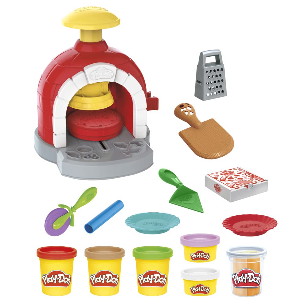 Foto 3 pulgar | Horno Para Pizza Playset Play-doh Kitchen Creations Con 6 Latas Y 8 Unidades - Venta Internacional.