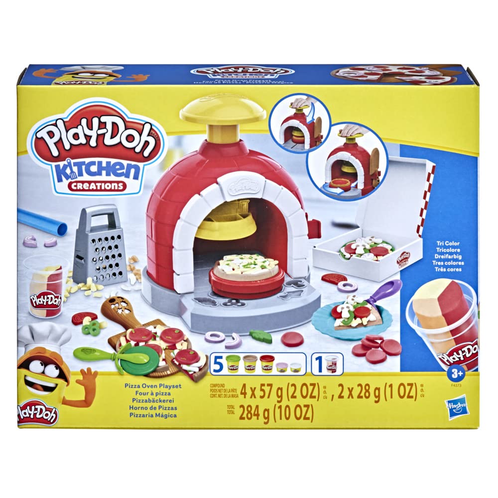 Foto 4 pulgar | Horno Para Pizza Playset Play-doh Kitchen Creations Con 6 Latas Y 8 Unidades - Venta Internacional.