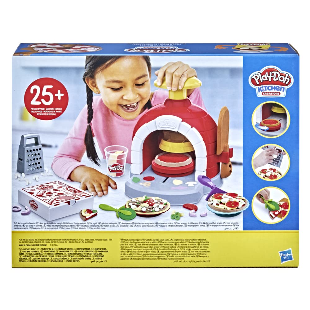 Foto 5 pulgar | Horno Para Pizza Playset Play-doh Kitchen Creations Con 6 Latas Y 8 Unidades - Venta Internacional.