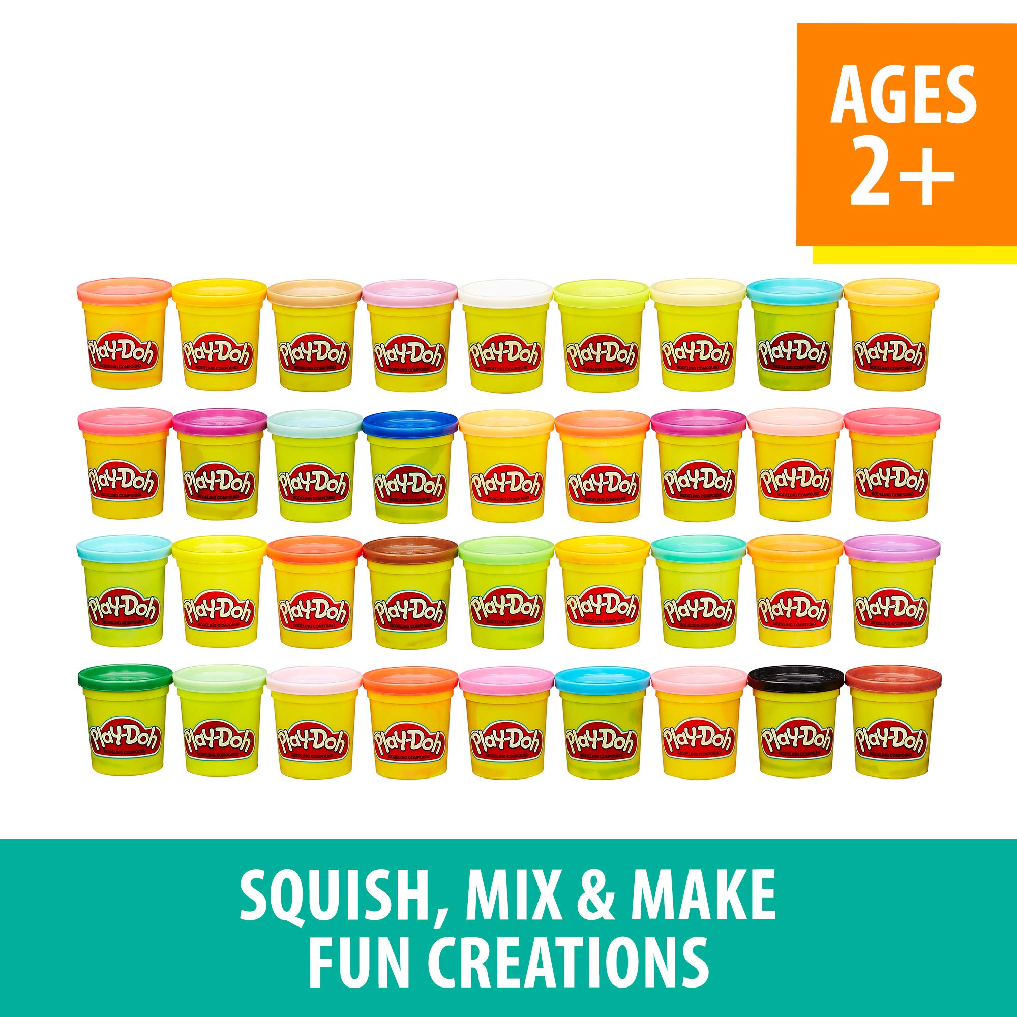 Foto 3 pulgar | Modelling Compound Play-doh, Paquete De 36 Cajas De Colores, Latas De 3 Onzas - Venta Internacional.