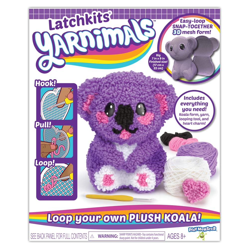 Kit De Manualidades Playmonster Yarnimals Koala Loop Your Own De Más De 8 Años - Venta Internacional.