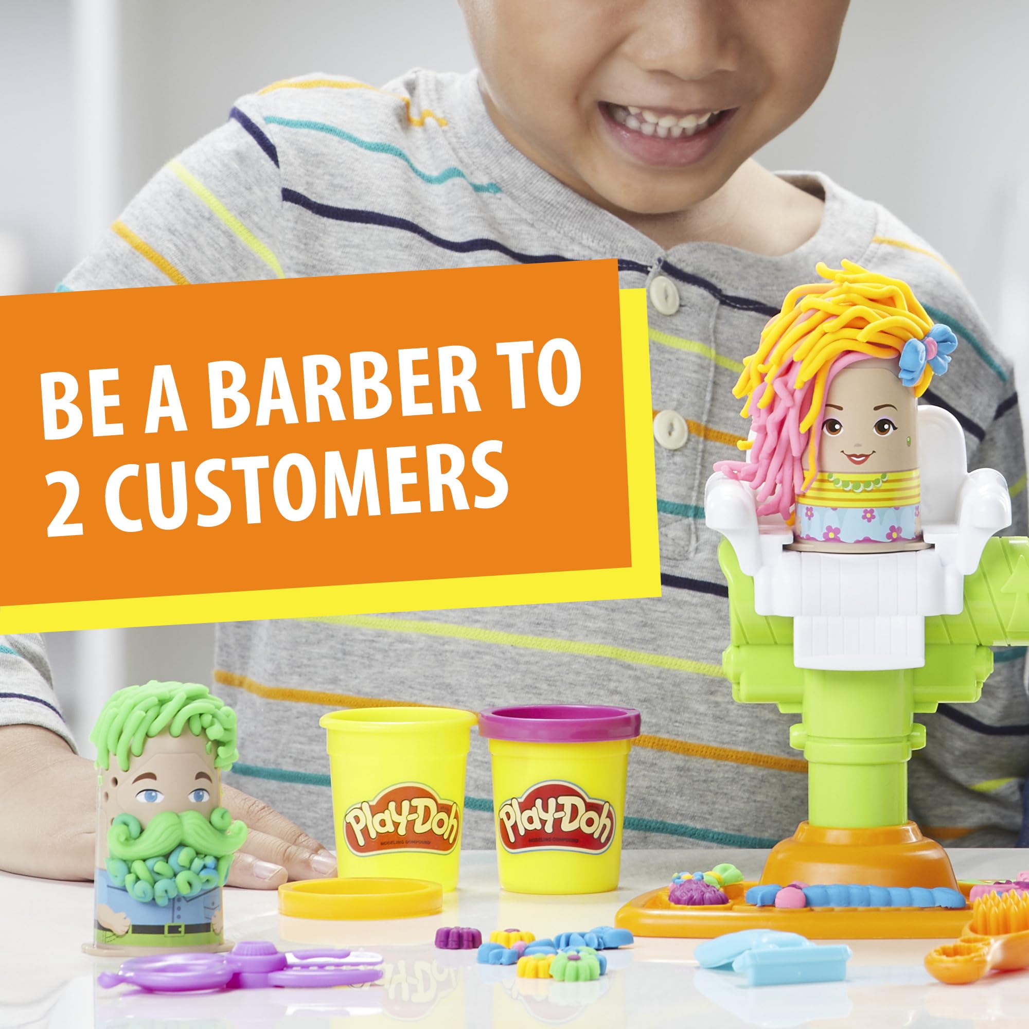 Foto 4 pulgar | Barber Shop Toy Play-doh Buzz 'n Cut Fuzzy Pumper Con Zumbador - Venta Internacional.